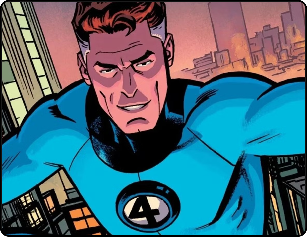 Comic-style close-up of bald man in office - Image 3